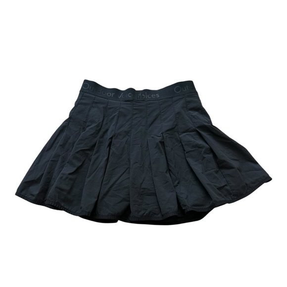 Outdoor Voices Skort Pleated Mini Skirt Black Athletic Summer Size Extra Small - Picture 2 of 3
